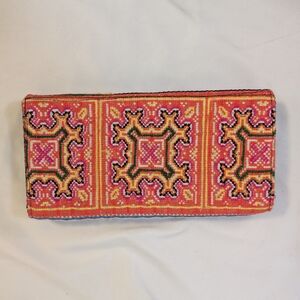Colorful Tribal  hippie boho ethnic bifold wallet purse